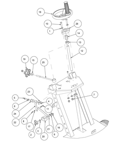 Section 03 Diagram and Parts List for MK-1605B 168099 MK Diamond Concrete Saw